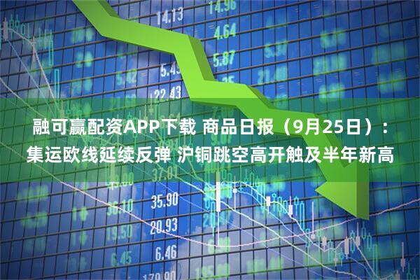 融可赢配资APP下载 商品日报（9月25日）：集运欧线延续反弹 沪铜跳空高开触及半年新高